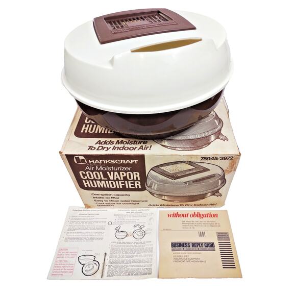 Vintage Hankscraft Cool-Vapor Humidifier By Gerber Model 3972 in Box Works 1 Gal - Picture 1 of 10